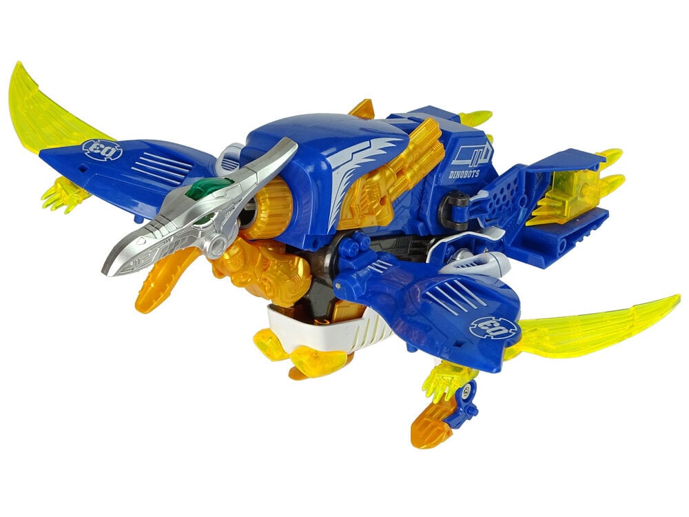 Transformeris dinozauras Dinobots 2in1 su šaudymo funkcija, mėlynas цена и информация | Mänguasjad poistele | hansapost.ee