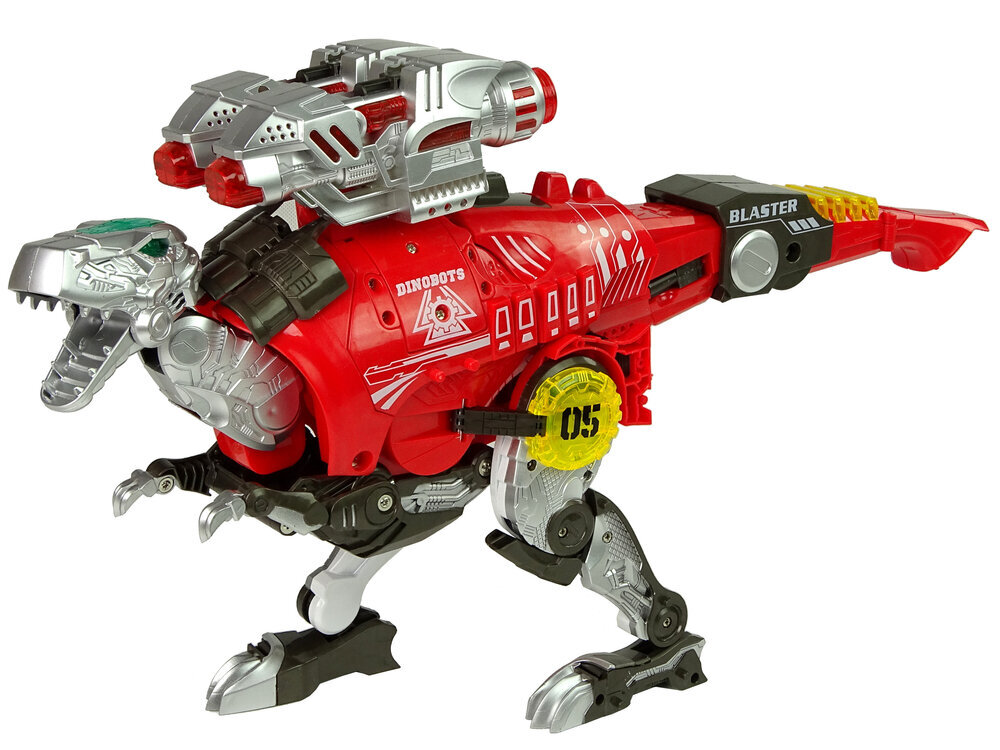 Transformeris dinozauras Dinobots su šaudymo funkcija Lean Toys, raudonas цена и информация | Mänguasjad poistele | hansapost.ee