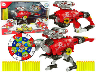 Transformeris dinozauras Dinobots su šaudymo funkcija Lean Toys, raudonas цена и информация | Игрушки для мальчиков | hansapost.ee
