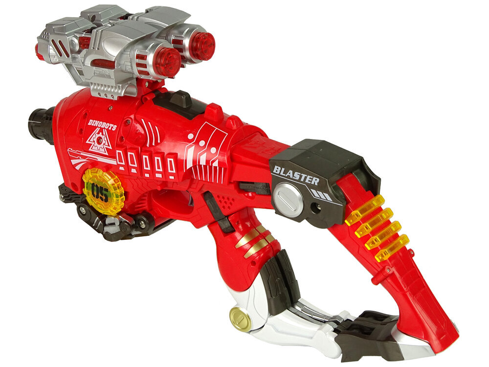 Transformeris dinozauras Dinobots su šaudymo funkcija Lean Toys, raudonas hind ja info | Mänguasjad poistele | hansapost.ee