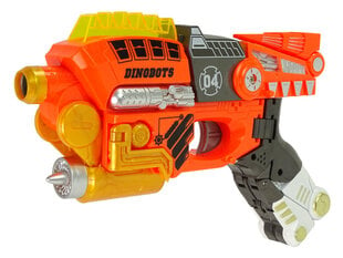 Transformeris dinozauras Dinobots su šaudymo funkcija Lean Toys, oranžinis цена и информация | Игрушки для мальчиков | hansapost.ee