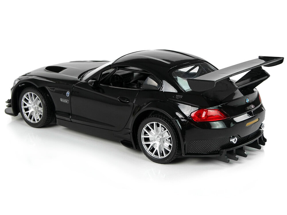 Kaugjuhitav sportauto Lean Toys BMW Z4 GT3, 1:18, must hind ja info | Mänguasjad poistele | hansapost.ee