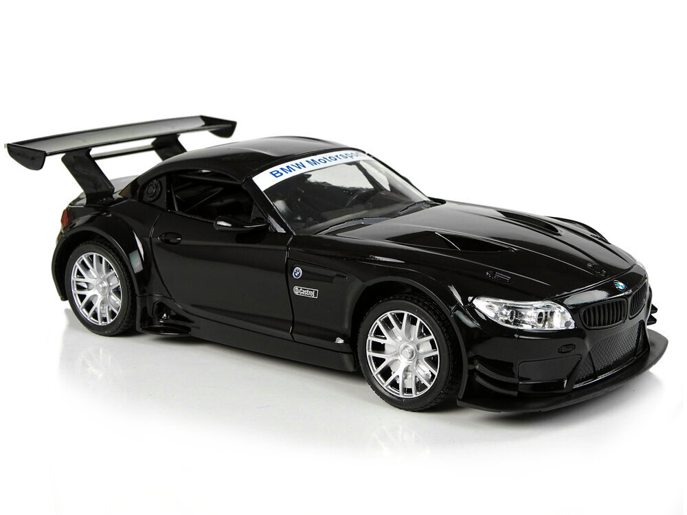 Kaugjuhitav sportauto Lean Toys BMW Z4 GT3, 1:18, must цена и информация | Mänguasjad poistele | hansapost.ee