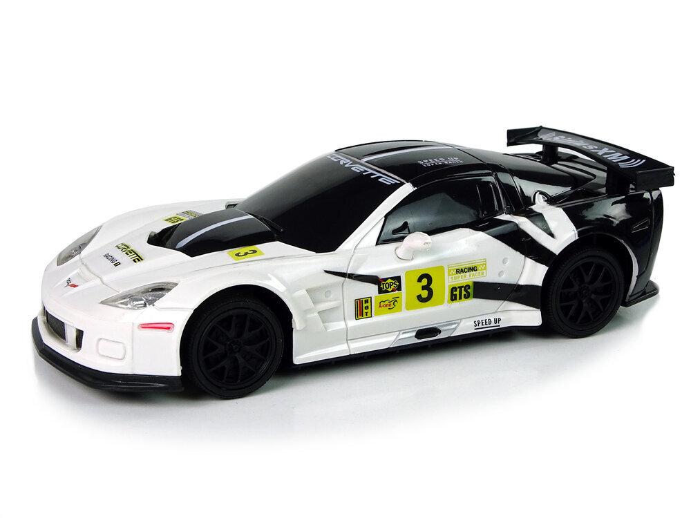 Kaugjuhtimispult Sportauto Corvette C6.R, 2,4 G, 1:24, valge hind ja info | Mänguasjad poistele | hansapost.ee