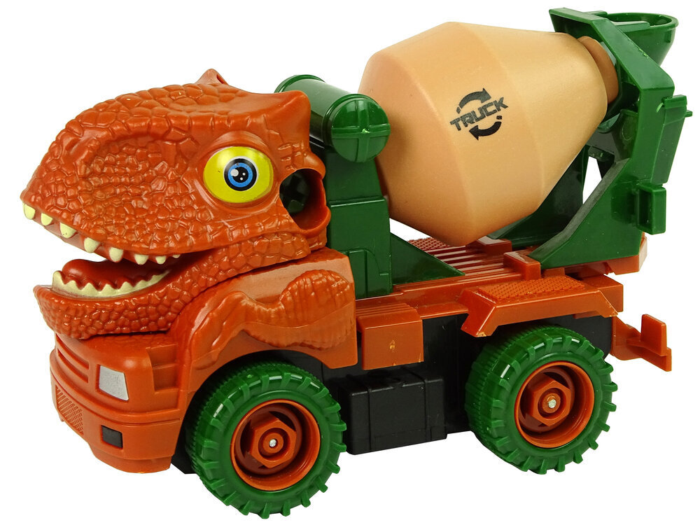 Surenkamas sunkvežimis Dinosaur Truck, oranžinis hind ja info | Mänguasjad poistele | hansapost.ee