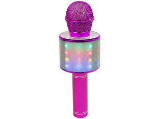 Juhtmeta karaokemikrofon kõlarite ja salvestusfunktsiooniga WS-858, roosa цена и информация | Развивающие игрушки для детей | hansapost.ee