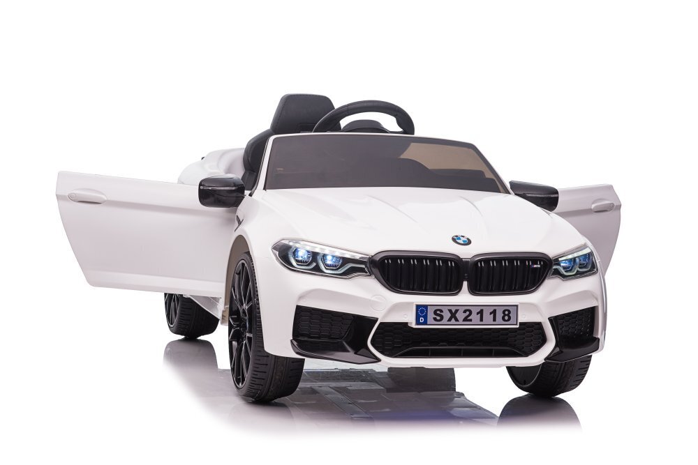 Üksik elektriauto lastele BMW M5, valge hind ja info | Laste elektriautod | hansapost.ee