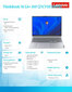 Laptop ThinkBook 16 G4&#43; 21CY003MPB W11Pro i7-1255U/ 16GB/ 512GB/ INT/ 16.0 WUXGA/ Arctic Grey/ 3YRS OS цена и информация | Sülearvutid | hansapost.ee
