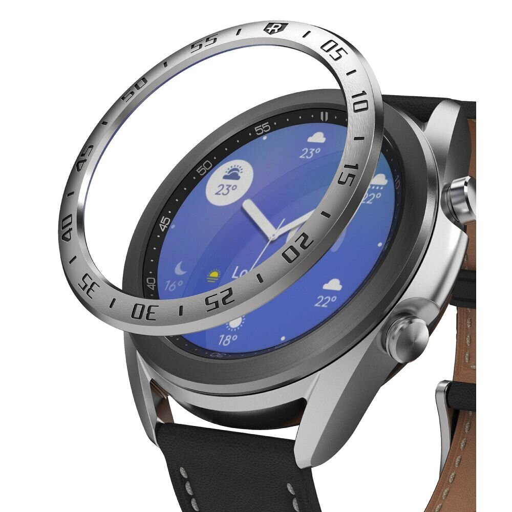 Ringke Bezel Styling case frame envelope ring Samsung Galaxy Watch 3 41 mm silver (GW3-41-01) цена и информация | Nutikellade aksessuaarid ja tarvikud | hansapost.ee