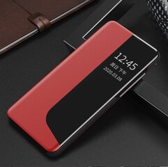 Eco Leather View Case elegant bookcase type case with kickstand for Huawei P40 red hind ja info | Telefonide kaitsekaaned ja -ümbrised | hansapost.ee