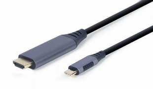Gembird USB Type-C Male - HDMI Male 1.8 м Space Grey цена и информация | Кабели для телефонов | hansapost.ee