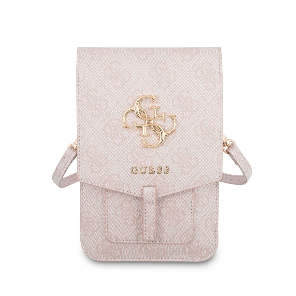 Guess PU 4G Metal Logo Phone Bag Pink hind ja info | Telefonide kaitsekaaned ja -ümbrised | hansapost.ee