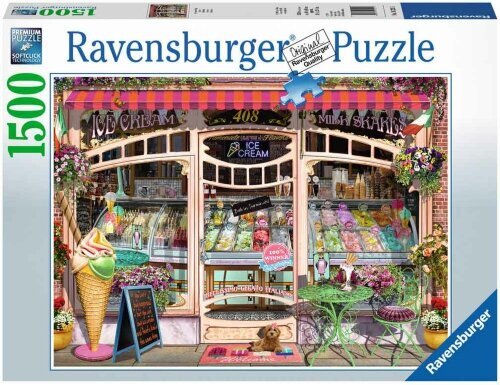 Ravensburger - Puzzle 1500 Ice Cream Shop 80x60 cm цена и информация | Lauamängud ja mõistatused perele | hansapost.ee
