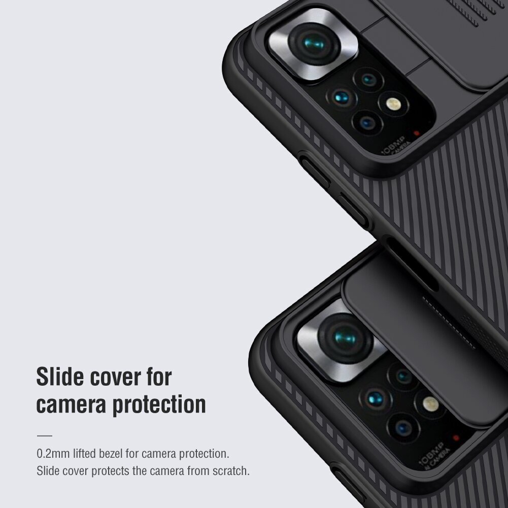 Nillkin CamShield Back Cover for Xiaomi Redmi Note 11S Black hind ja info | Telefonide kaitsekaaned ja -ümbrised | hansapost.ee