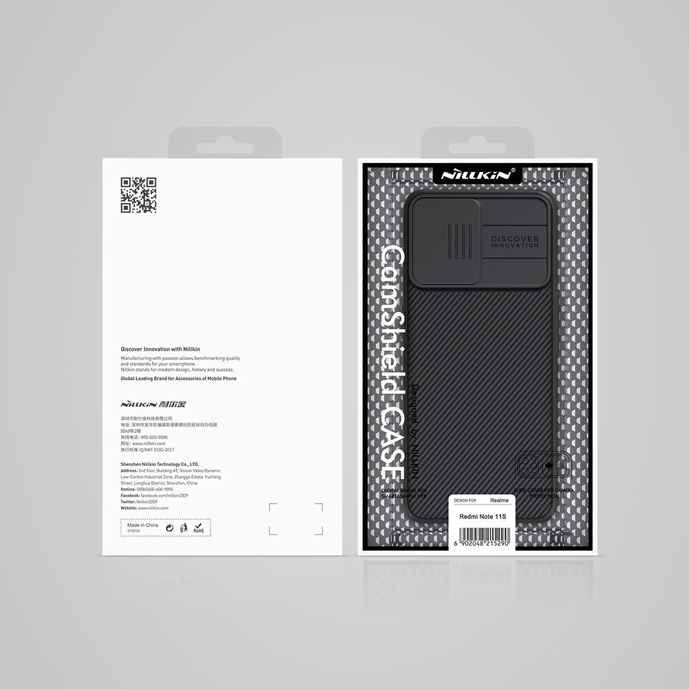 Nillkin CamShield Back Cover for Xiaomi Redmi Note 11S Black цена и информация | Telefonide kaitsekaaned ja -ümbrised | hansapost.ee