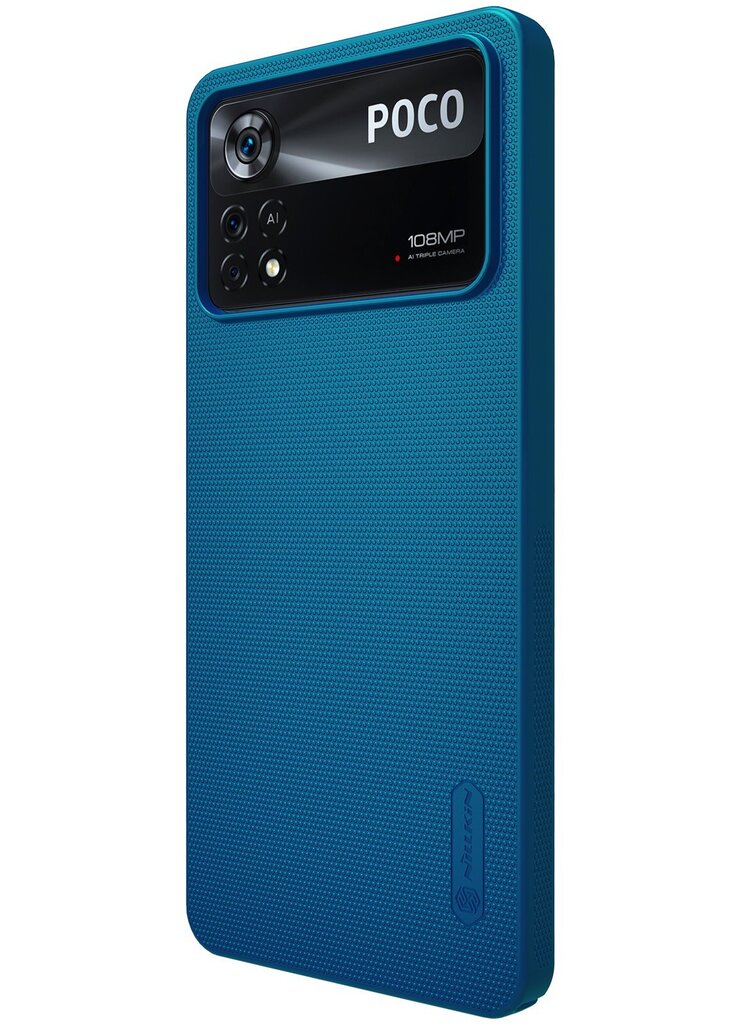 Nillkin Super Frosted Back Cover for Poco X4 Pro 5G Peacock Blue цена и информация | Telefonide kaitsekaaned ja -ümbrised | hansapost.ee