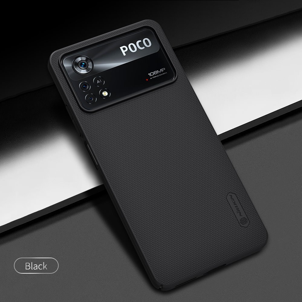 Nillkin Super Frosted Back Cover for Poco X4 Pro 5G Black цена и информация | Telefonide kaitsekaaned ja -ümbrised | hansapost.ee