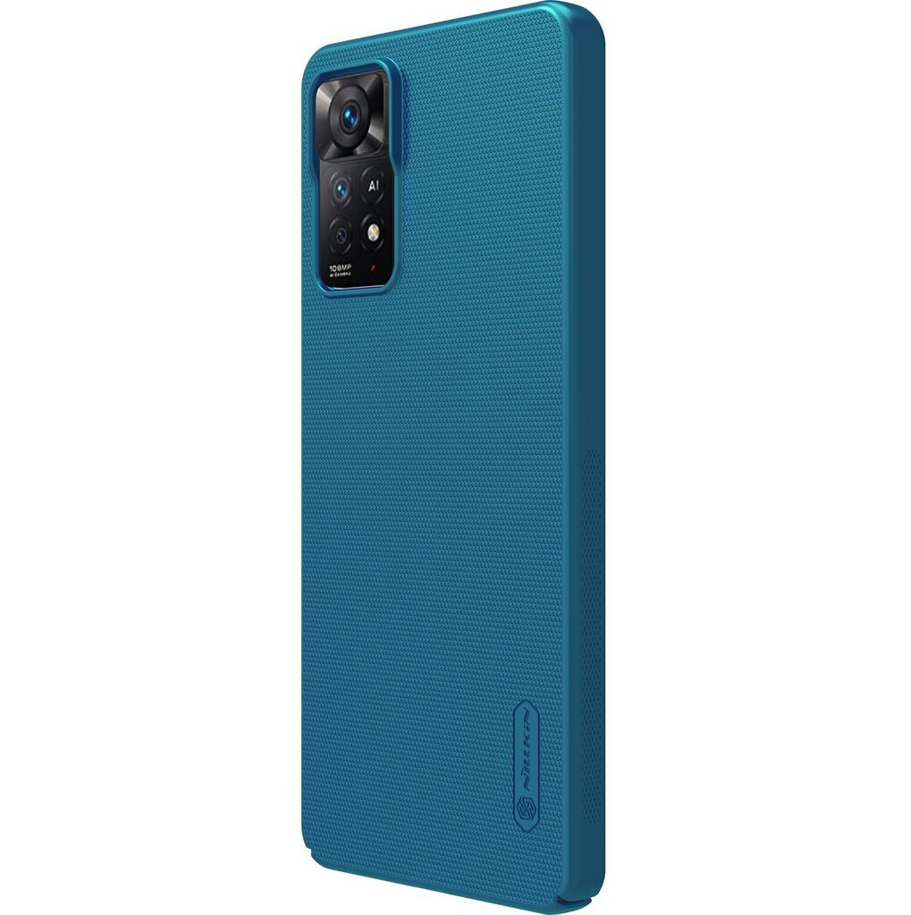 Nillkin Super Frosted Back Cover for Xiaomi Redmi Note 11 Pro/11 Pro 5G Peacock Blue цена и информация | Telefonide kaitsekaaned ja -ümbrised | hansapost.ee