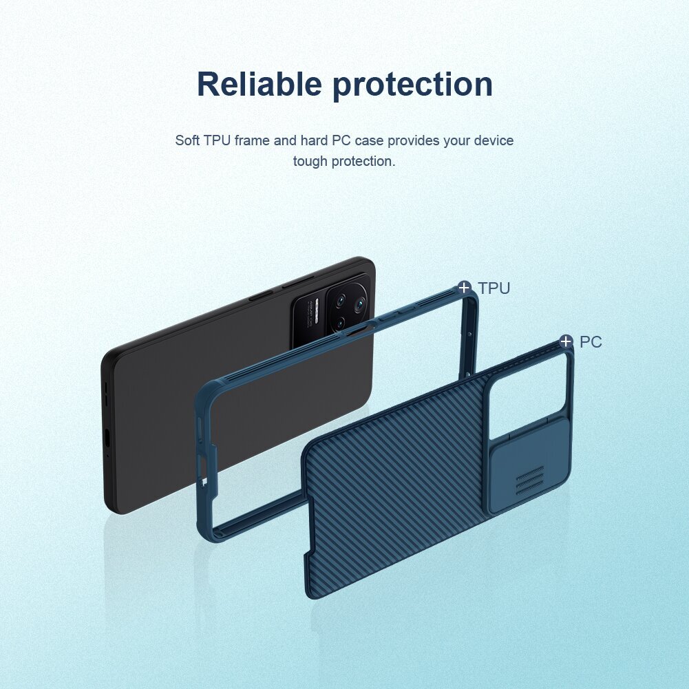 Nillkin CamShield PRO Hard Case for Poco F4 5G Black hind ja info | Telefonide kaitsekaaned ja -ümbrised | hansapost.ee