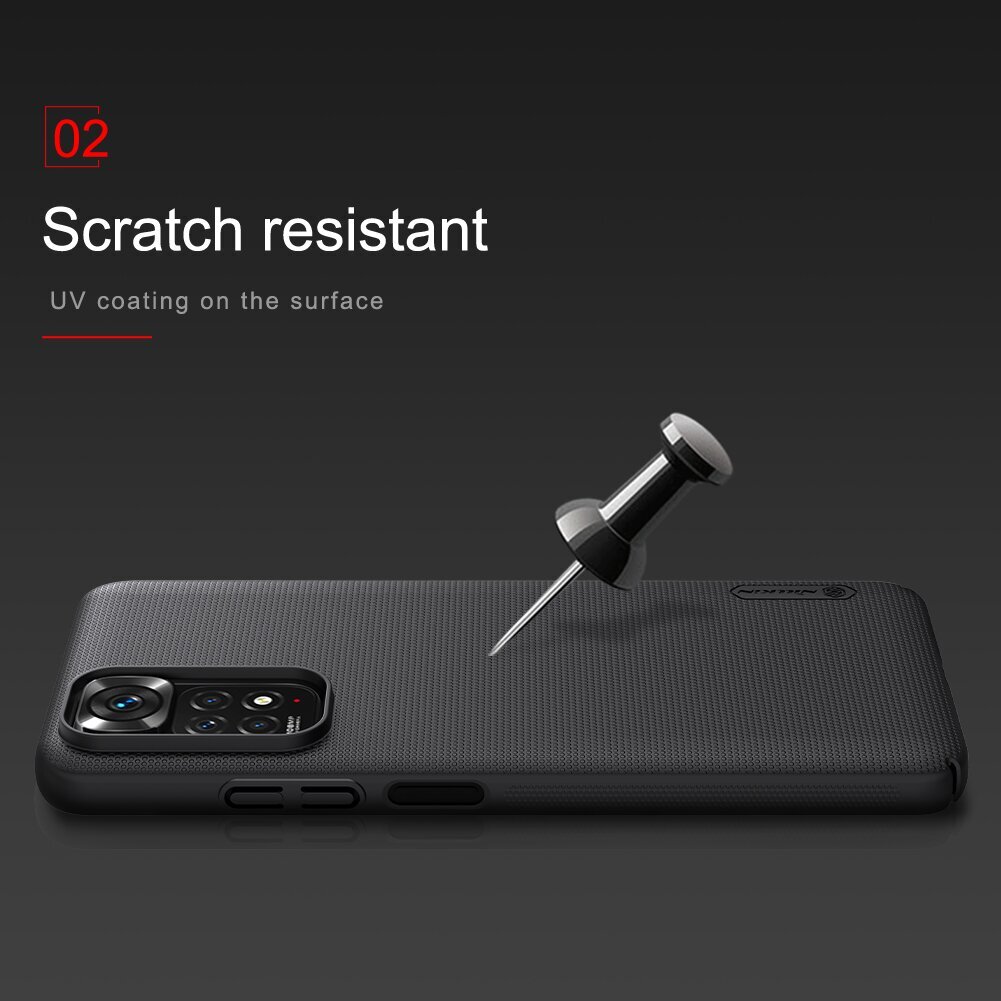 Nillkin Super Frosted Back Cover for Xiaomi Redmi Note 11S Black hind ja info | Telefonide kaitsekaaned ja -ümbrised | hansapost.ee