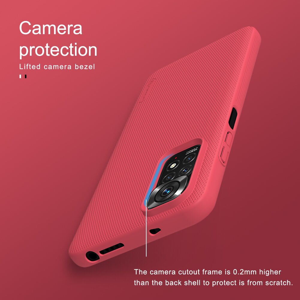 Nillkin Super Frosted Back Cover for Xiaomi Redmi Note 11S Black hind ja info | Telefonide kaitsekaaned ja -ümbrised | hansapost.ee