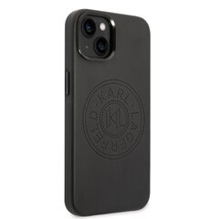 Karl Lagerfeld PU Leather Perforated Logo Case для iPhone 14 Plus Black цена и информация | Чехлы для телефонов | hansapost.ee