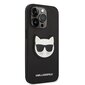 Karl Lagerfeld PU Saffiano Choupette Head Case for iPhone 14 Pro Black hind ja info | Telefonide kaitsekaaned ja -ümbrised | hansapost.ee