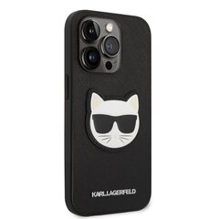 Karl Lagerfeld PU Saffiano Choupette Head Case for iPhone 14 Pro Max Black hind ja info | Telefonide kaitsekaaned ja -ümbrised | hansapost.ee
