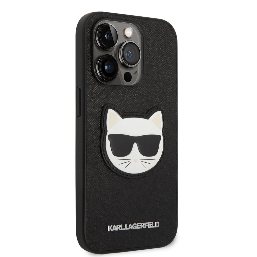 Karl Lagerfeld PU Saffiano Choupette Head Case for iPhone 14 Pro Max Black hind ja info | Telefonide kaitsekaaned ja -ümbrised | hansapost.ee