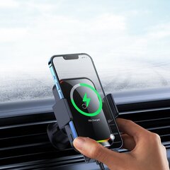 Baseus Halo car phone holder with 15W induction charger for a sheet of paper black (SUDD000001) цена и информация | Держатели для телефонов | hansapost.ee