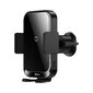 Baseus Halo car phone holder with 15W induction charger for a sheet of paper black (SUDD000001) цена и информация | Telefonihoidjad | hansapost.ee