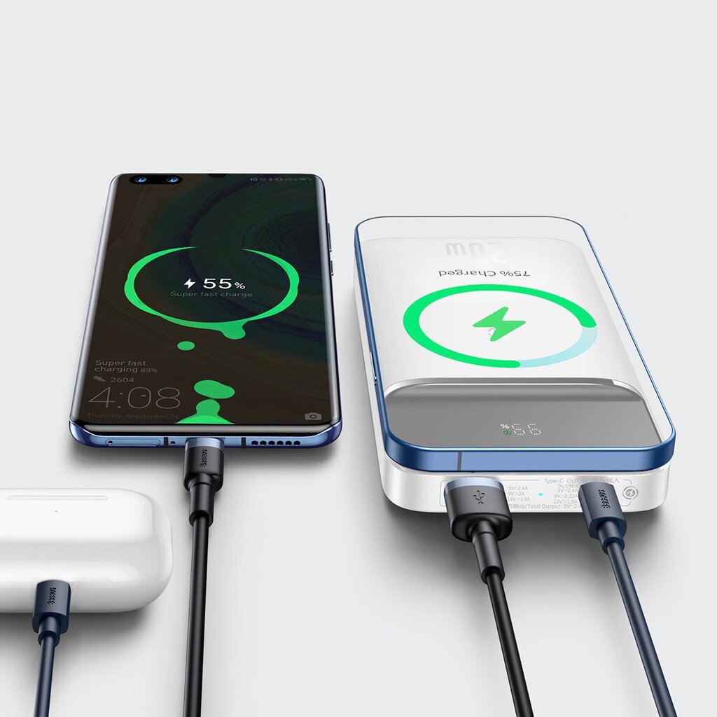 Baseus PPCX010202 Magnetic Wireless Charging Power Bank 20W 10000mAh Overseas Edition hind ja info | Akupangad | hansapost.ee