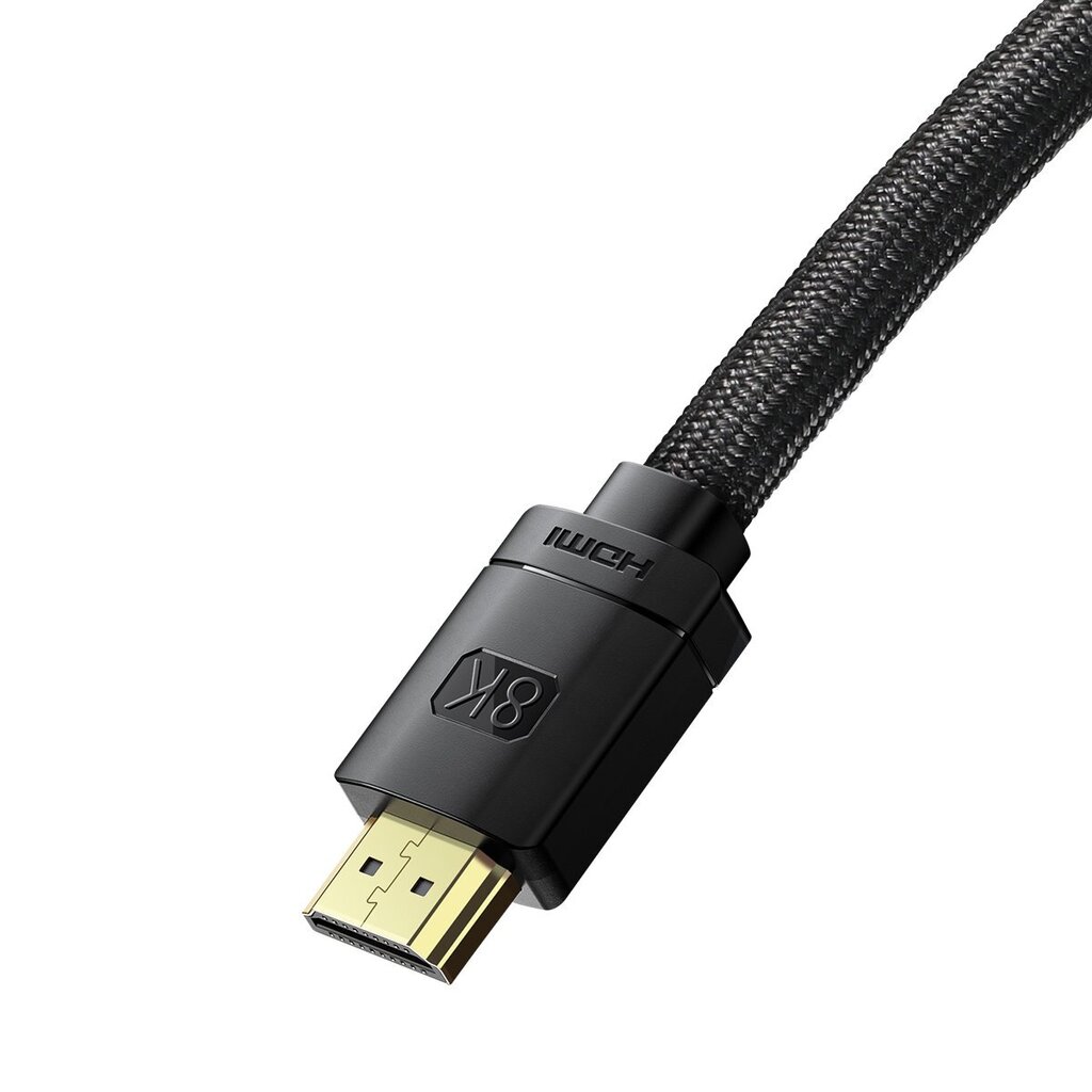 Baseus High Definition Series HDMI 8K to HDMI 8K Adapter Cable 1.5m Black цена и информация | Mobiiltelefonide kaablid | hansapost.ee