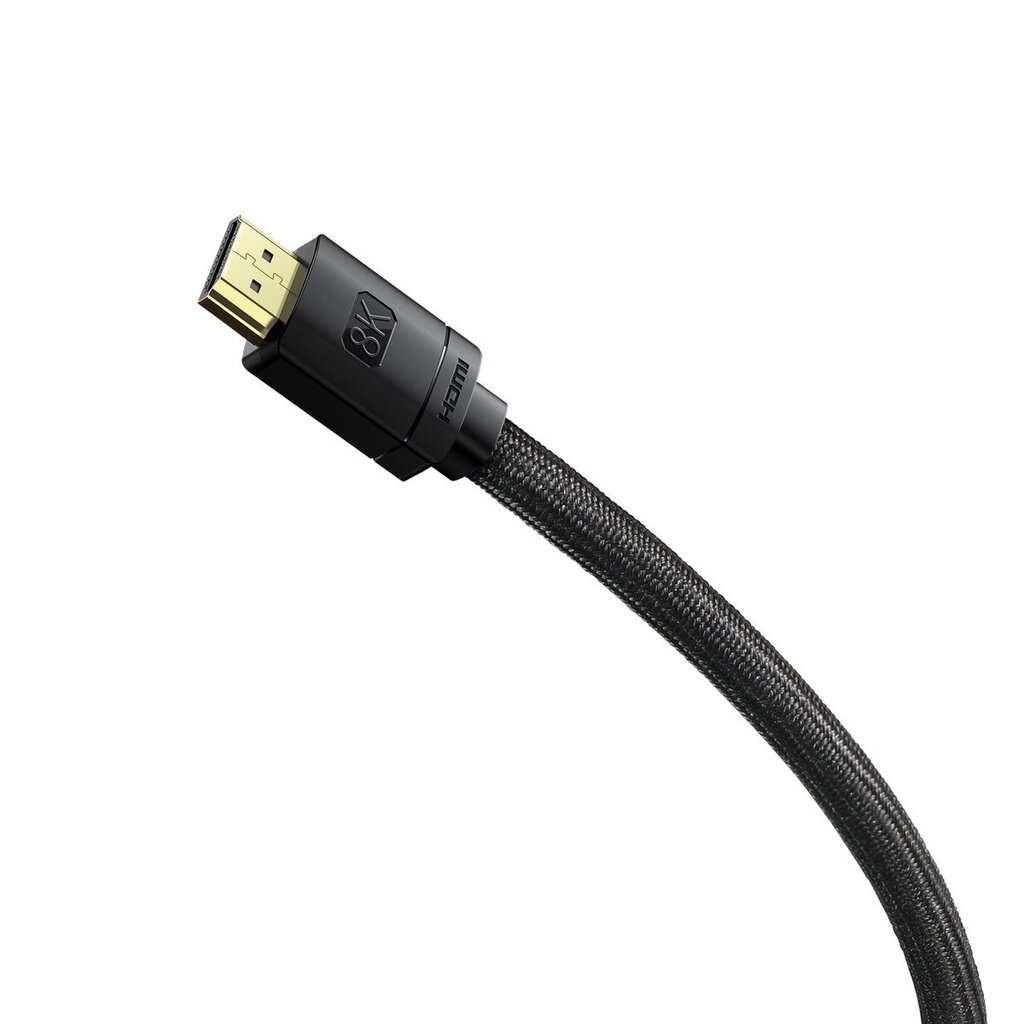 Baseus High Definition Series HDMI 8K to HDMI 8K Adapter Cable 1.5m Black цена и информация | Mobiiltelefonide kaablid | hansapost.ee