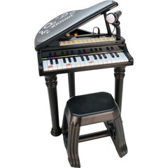 Süntesaator Electronic Grand piano with legs, stool and microphone hind ja info | Mänguasjad tüdrukutele | hansapost.ee
