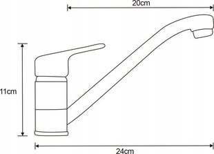 Mexen köögisegisti Selma, chrome цена и информация | Кухонные смесители  | hansapost.ee