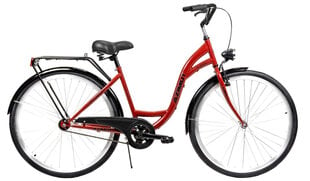 Linnajalgratas AZIMUT Classic 28" 2021, punane цена и информация | Велосипеды | hansapost.ee
