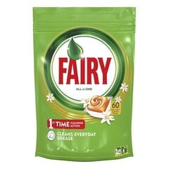 All in One Fairy nõudepesumasinatabletid 60 tk. цена и информация | Средства для мытья посуды | hansapost.ee