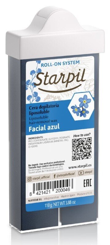 Näovaha depilatsiooni kassett Starpil Roll-On Facial Azul 110 g цена и информация | Depileerimisvahendid | hansapost.ee