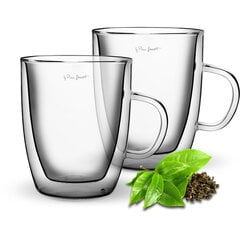 Чайные чашки LAMART Vaso с двойным стеклом, 420 мл, 2 шт. цена и информация | Стаканы, фужеры, кувшины | hansapost.ee