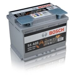 Aku Bosch AGM 60AH 680A S5A05 hind ja info | Bosch Autoakud ja akulaadijad | hansapost.ee