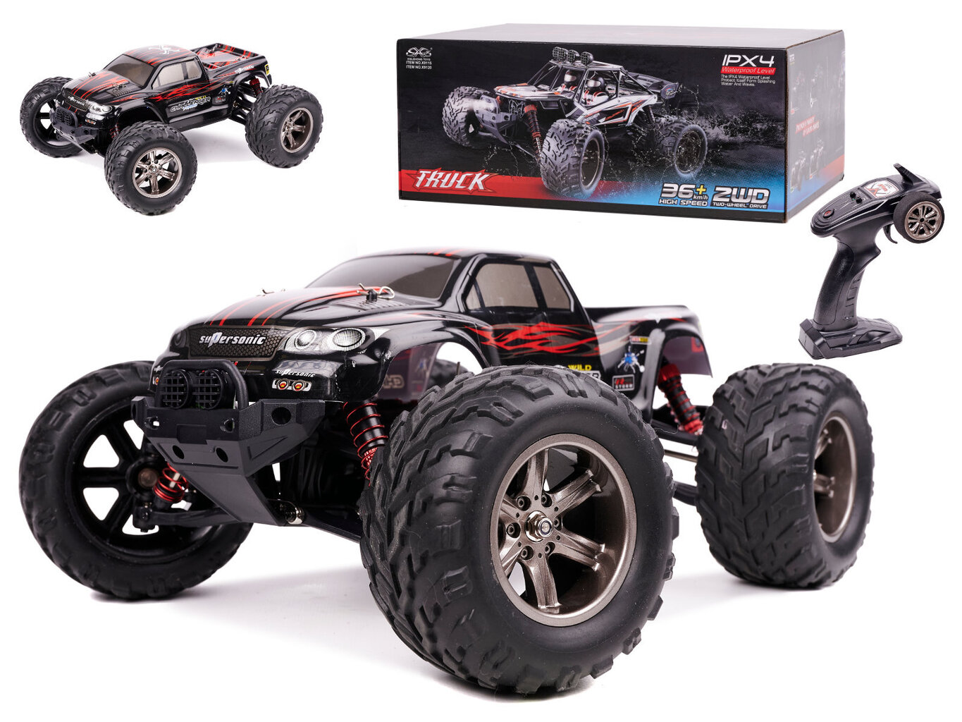 RC monster truck auto 1:12 2,4GHZ X9115 цена и информация | Mänguasjad poistele | hansapost.ee