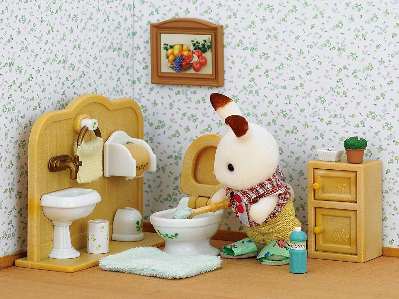 Mängujänes ja vannitoa mööbel, Sylvanian Families hind ja info | Mänguasjad tüdrukutele | hansapost.ee