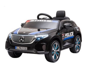 Laste elektriauto Mercedes Benz EQC400 Police, Black hind ja info | Laste elektriautod | hansapost.ee