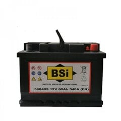 Aku BSI 60 Ah 540 A EN 12V hind ja info | BSI Autoakud ja akulaadijad | hansapost.ee