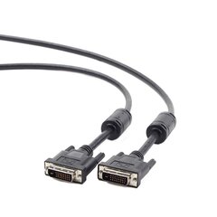 КАБЕЛЬ ДЛЯ МОНИТОРА DVI-D(24+1) M/M 4.5M DUAL LINK BLACK цена и информация | Кабели и провода | hansapost.ee