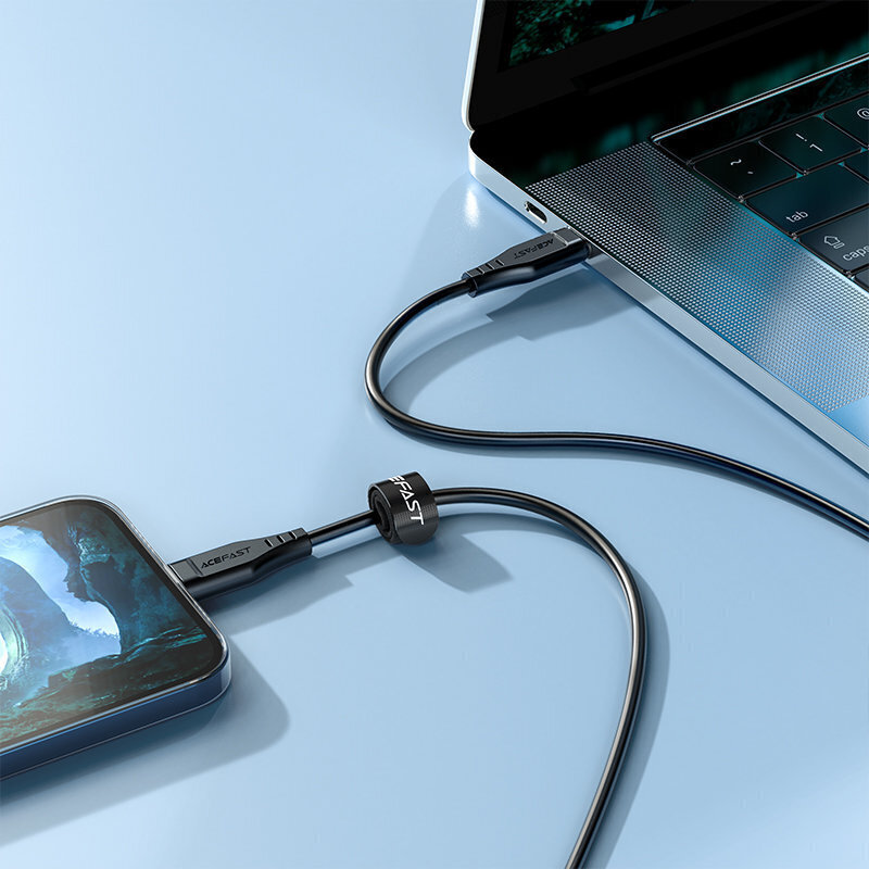 Acefast MFI, USB C/Lightning, 1.2m, 3A цена и информация | Mobiiltelefonide kaablid | hansapost.ee