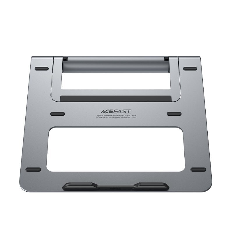 Acefast HUB multifunctional USB Type C laptop stand - 2x USB 3.2 Gen 1 (3.0, 3.1 Gen 1) / TF, SD / HDMI 4K @ 60Hz / RJ45 1Gbps / PD 3.0 100W (20V / 5A) gray (E5 space gray) цена и информация | Sülearvuti tarvikud | hansapost.ee