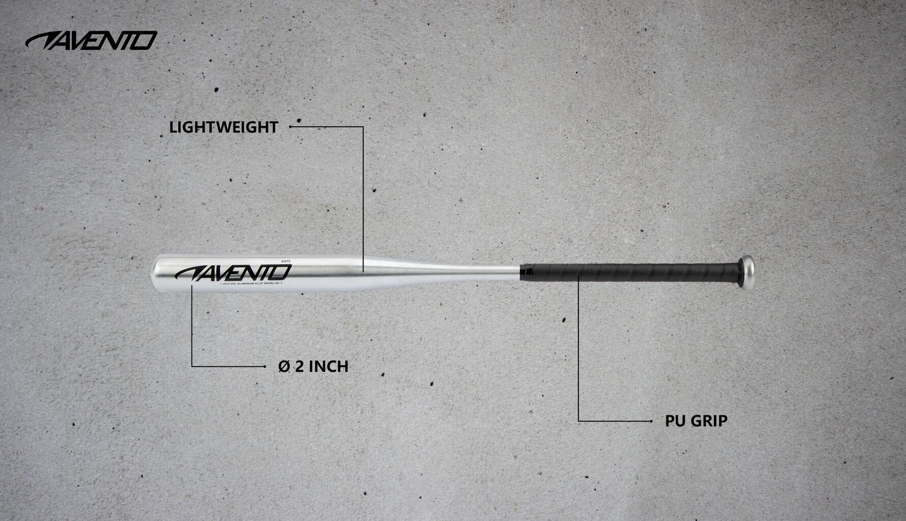 Pesapallikurikas Avento alumiinium 78 cm hind ja info | Pesapall | hansapost.ee