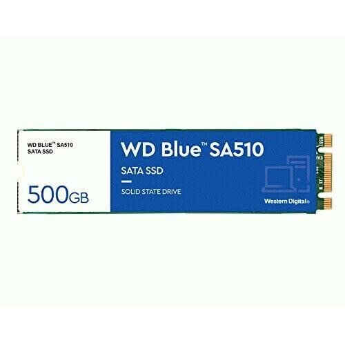 SSD|WESTERN DIGITAL|Blue SA510|500GB|M.2|SATA 3.0|Write speed 510 MBytes/sec|Read speed 560 MBytes/sec|2.38mm|TBW 200 TB|MTBF 1750000 hours|WDS500G3B0 price and information | Sisemised kõvakettad | hansapost.ee